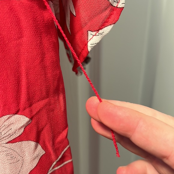 Lane bryant chrysanthemum print maxi dress red 16 - Picture 3 of 4